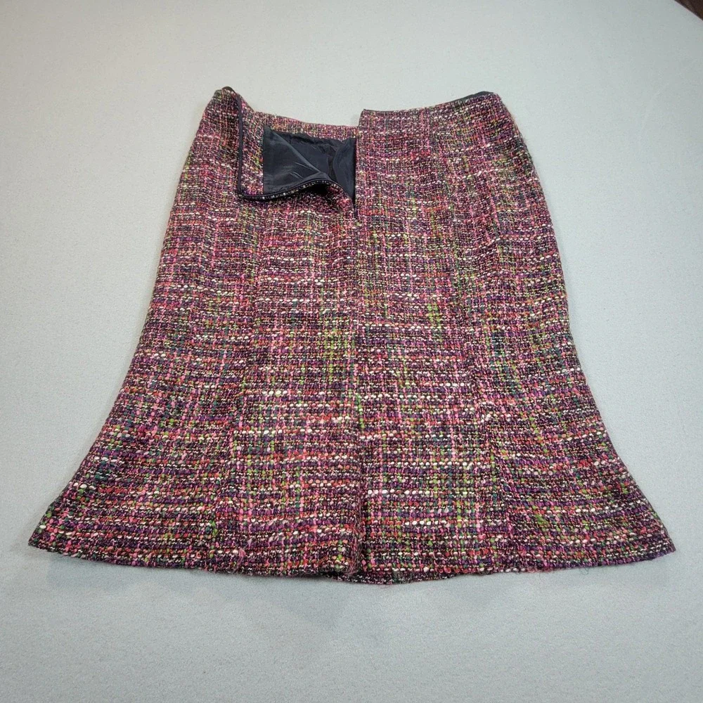 Talbots Petites‎ Tweed Skirt Knee Length Multicolor Career Office Women's 10P